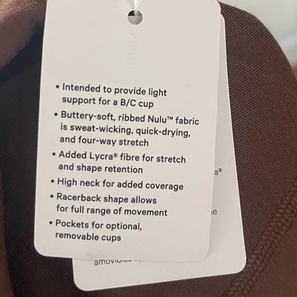 NWT Lululemon Ribbed Nulu High-Neck Yoga Bra - Picture 6 of 6